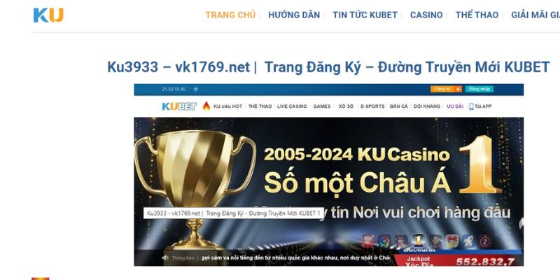 Tìm hiểu Ku3933 là nhà cái ở đâu